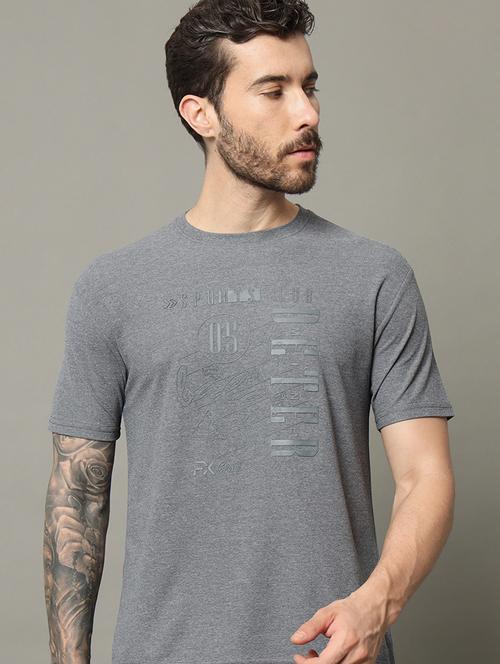 men front print short sleeves t-shirt - 21331193 - Very Small Image - 1
