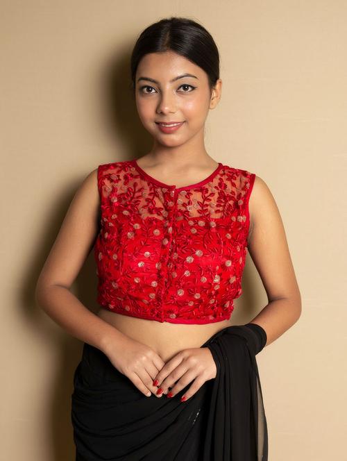 women embroidered stitched blouse - 21331245 - Very Small Image - 1