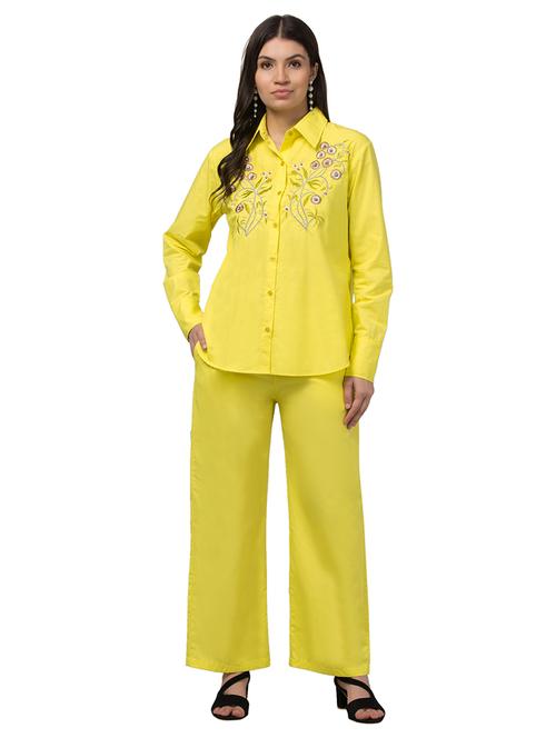 women embroidered shirt and trouser co-ord set - 21331294 - Very Small Image - 1