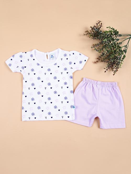 kids printed shorts twin set - 21331478 - Very Small Image - 1