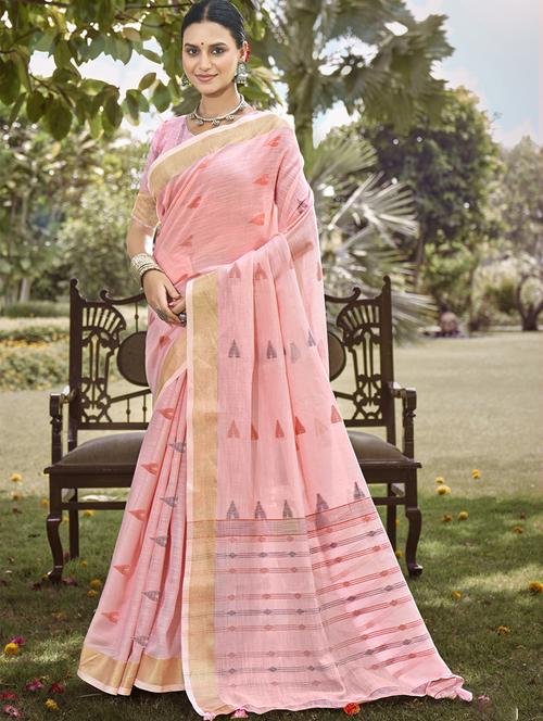 women self design handloom saree with blouse - 21331704 - Very Small Image - 1