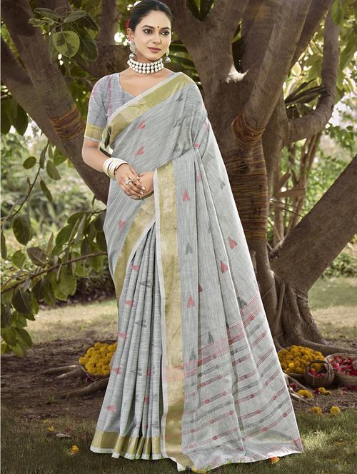 women self design handloom saree with blouse - 21331708 - Very Small Image - 1