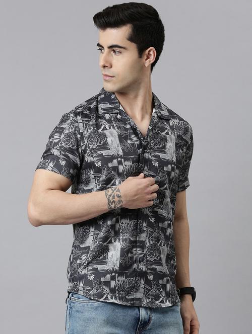 men printed casual shirt - 21334397 - Very Small Image - 1