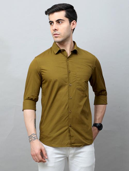 men solid casual shirt - 21334449 - Very Small Image - 1