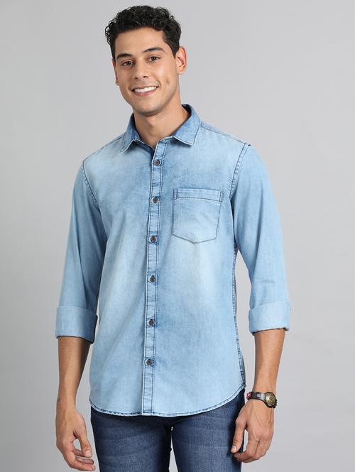 men solid casual shirt - 21334550 - Very Small Image - 1