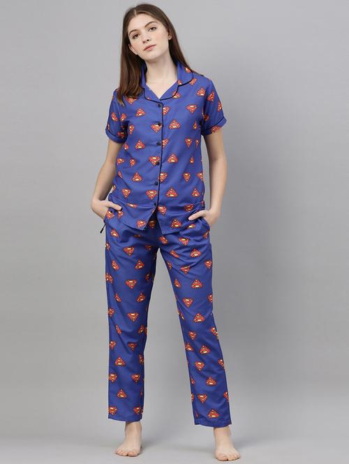 women printed pyjama nightwear set - 21334754 - Very Small Image - 1