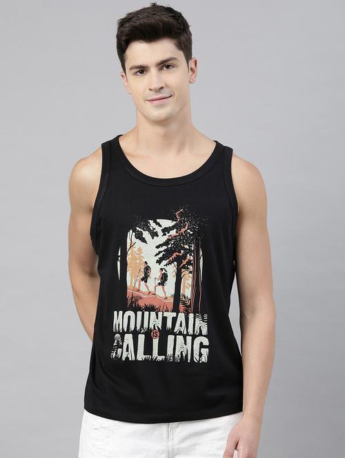 men printed sleeveless t-shirt - 21334877 - Very Small Image - 1