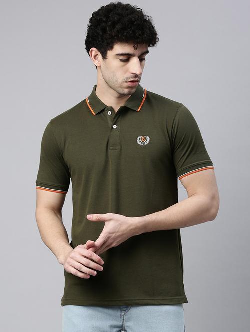men plain polo neck t-shirt - 21334909 - Very Small Image - 1