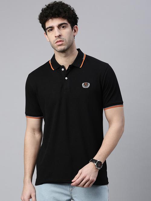 men plain polo neck t-shirt - 21334911 - Very Small Image - 1