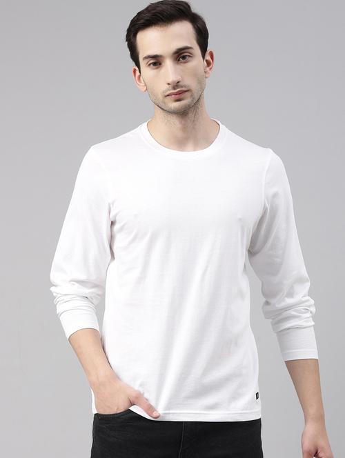 men plain long sleeves t-shirt - 21334976 - Very Small Image - 1