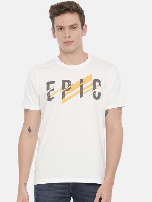 men round neck chest print t-shirt - 21335043 - Very Small Image - 1