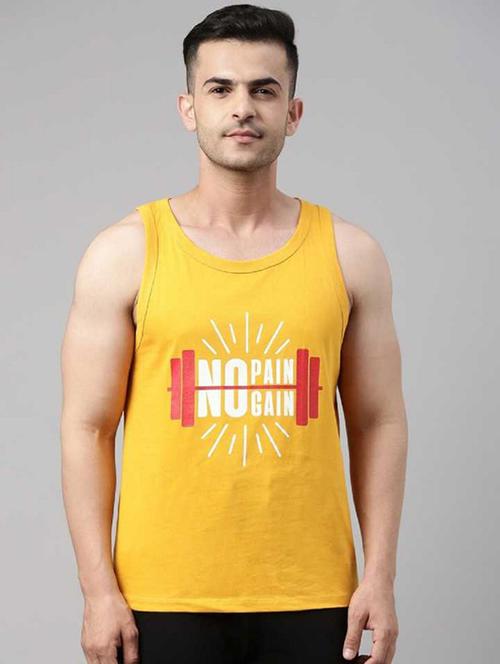 men printed sleeveless t-shirt - 21335154 - Very Small Image - 1
