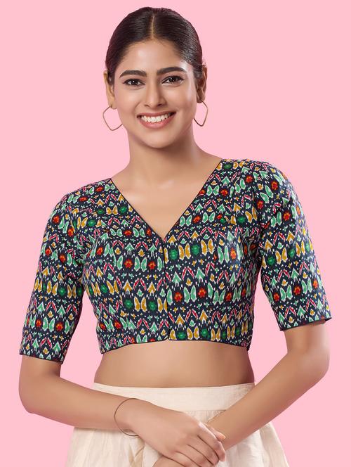 women blue regular blouse - 21335231 - Very Small Image - 1