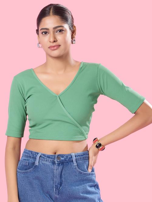 women green crop top - 21335246 - Very Small Image - 1