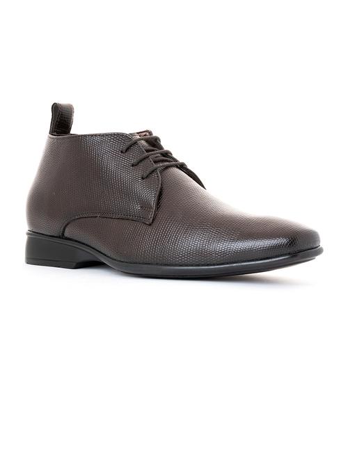 brown leather laceup derbies - 21335270 - Very Small Image - 1