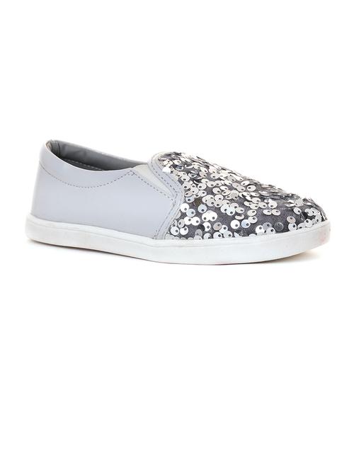 girls grey slip on sneakers - 21335378 - Very Small Image - 1