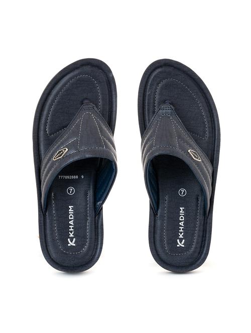 navy mesh slip on slippers - 21335446 - Very Small Image - 1