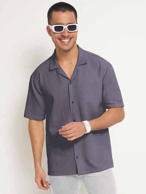 men solid casual shirt - 21336260 - Very Small Image - 1