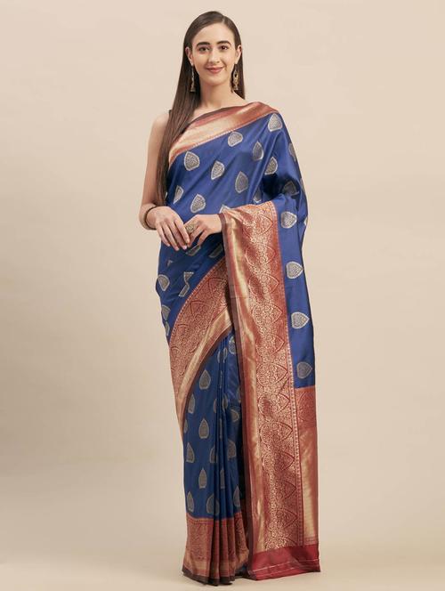 women self design banarasi saree - 21336422 - Very Small Image - 1