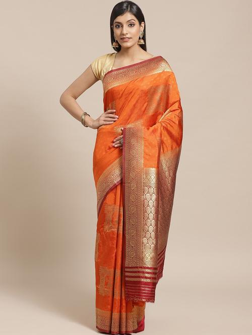 multi colored banarasi saree with blouse - 21336461 - Very Small Image - 1