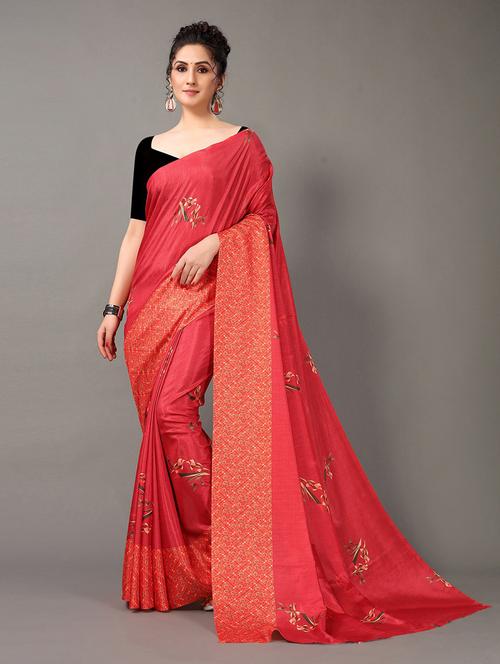 women printed saree with blouse - 21336772 - Very Small Image - 1