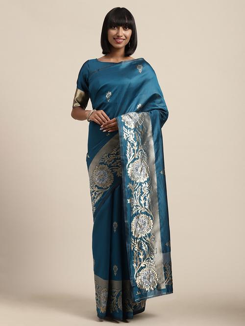 women self-designed saree with blouse - 21336837 - Very Small Image - 1