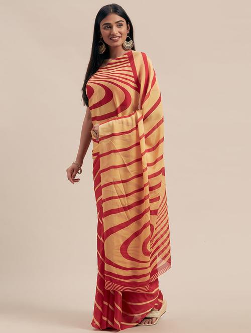 women printed saree with blouse - 21336846 - Very Small Image - 1