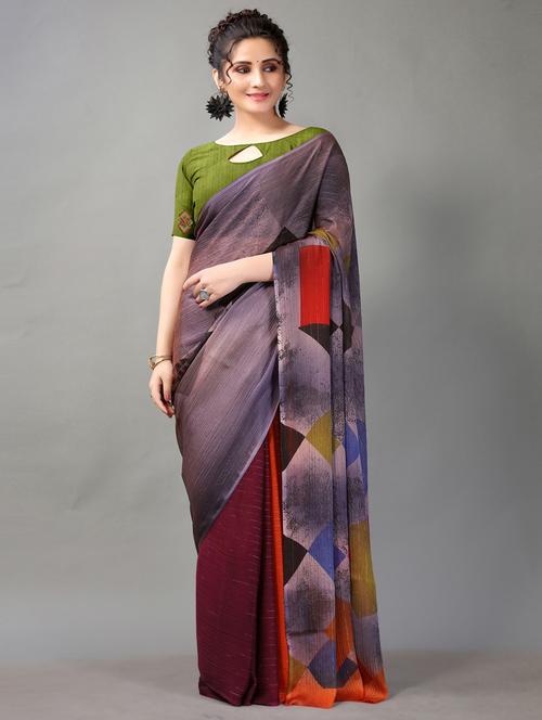 women printed saree - 21336946 - Very Small Image - 1