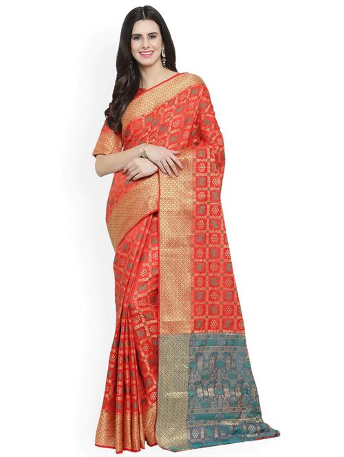 women self design patola saree with blouse - 21336961 - Very Small Image - 1