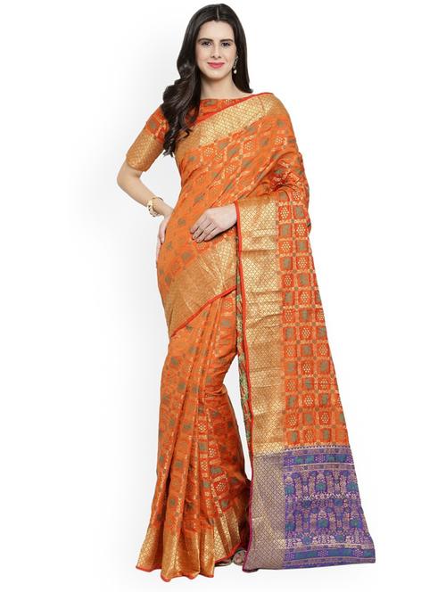women self design patola saree - 21337054 - Very Small Image - 1