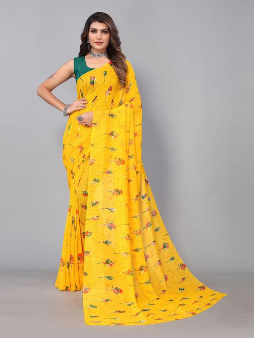 women printed saree with blouse - 21337106 - Very Small Image - 1