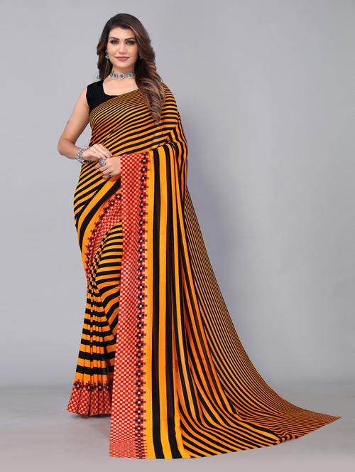 women printed saree with blouse - 21337311 - Very Small Image - 1