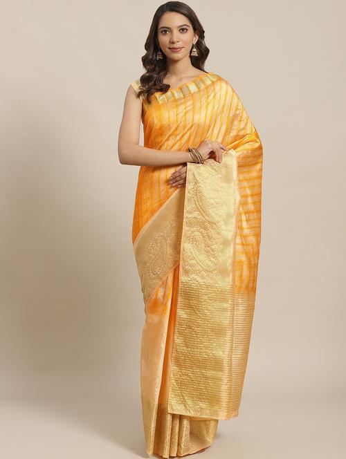 multi colored banarasi saree with blouse - 21337320 - Very Small Image - 1