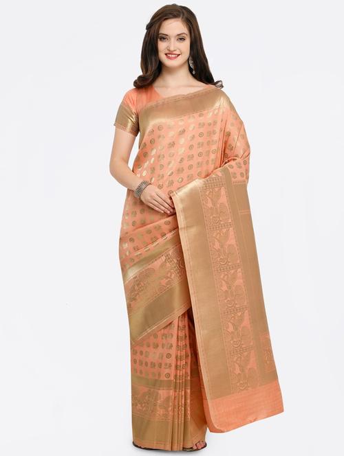 women self design banarasi saree with blouse - 21337324 - Very Small Image - 1