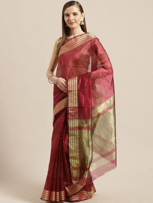 women self design tant saree with blouse - 21337439 - Very Small Image - 1