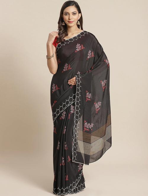 women printed saree - 21337525 - Very Small Image - 1