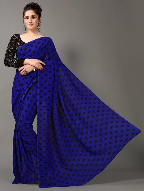 women printed saree with blouse - 21337574 - Very Small Image - 1