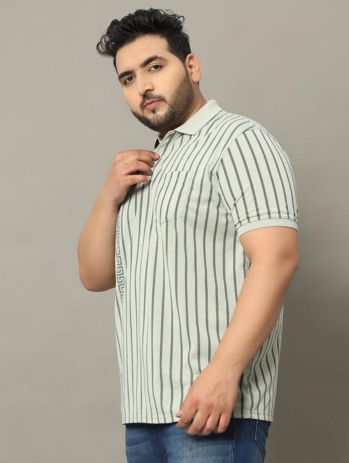 men plus size polo t-shirt - 21338239 - Very Small Image - 1
