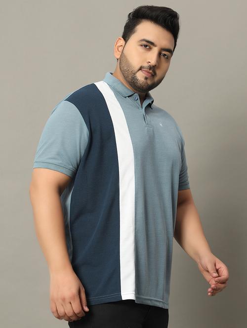 men plus size polo t-shirt - 21338251 - Very Small Image - 1