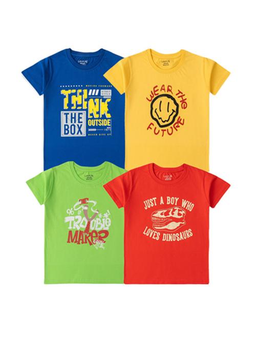 kids pack of 4 printed t-shirts - 21338976 - Very Small Image - 1