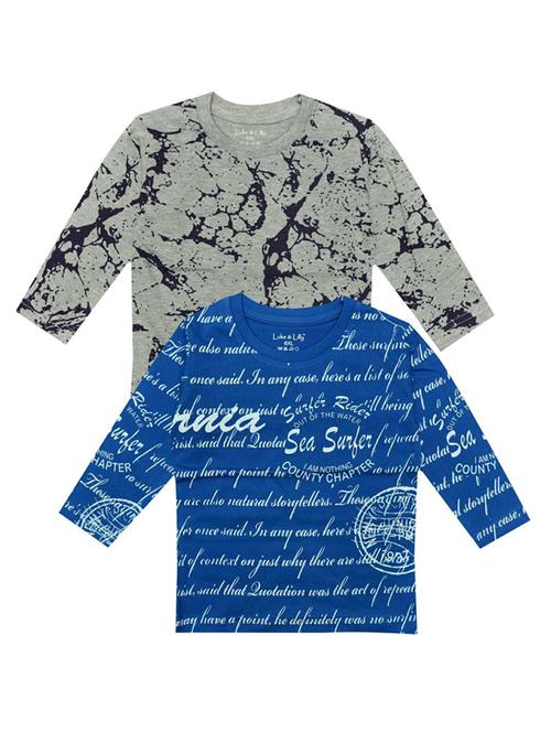 kids pack of 2 printed t-shirts - 21338990 - Very Small Image - 1