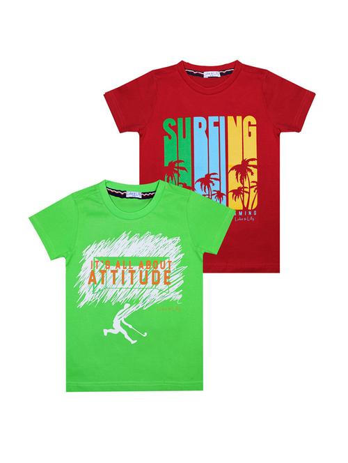 kids pack of 2 printed t-shirts - 21339004 - Very Small Image - 1
