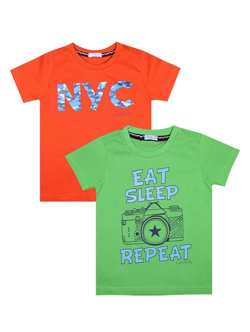 boys pack of 2 cotton t-shirt - 21339010 - Very Small Image - 1