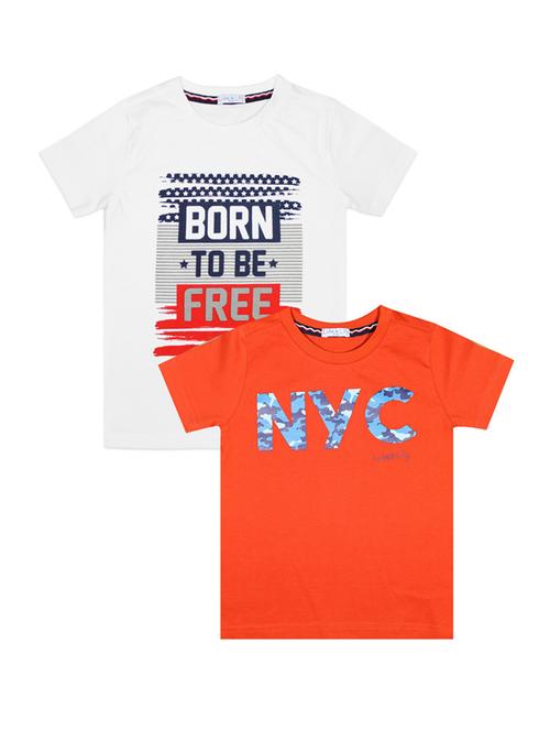 boys pack of 2 cotton t-shirt - 21339027 - Very Small Image - 1