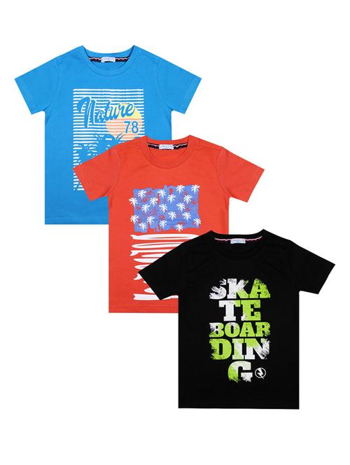 boys pack of 3 cotton t-shirt - 21339047 - Very Small Image - 1