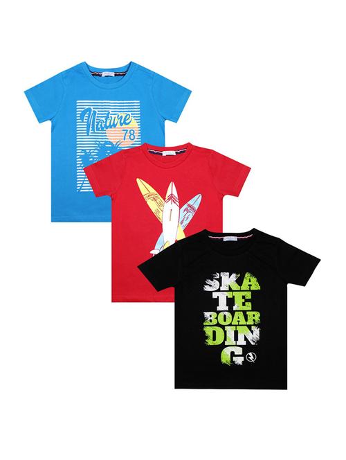 kids pack of 3 printed t-shirts - 21339051 - Very Small Image - 1