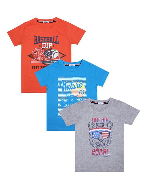 kids pack of 3 printed t-shirts - 21339060 - Very Small Image - 1
