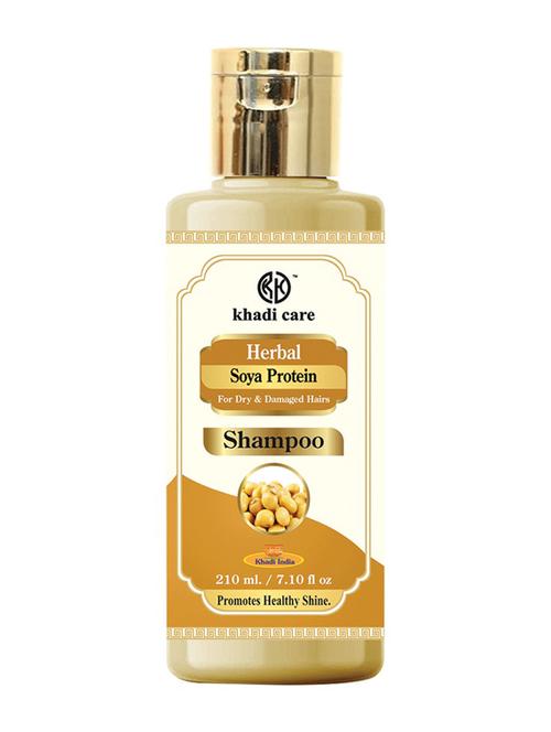 khadi care herbal soya protein shampoo - 210ml - 21339534 - Very Small Image - 1
