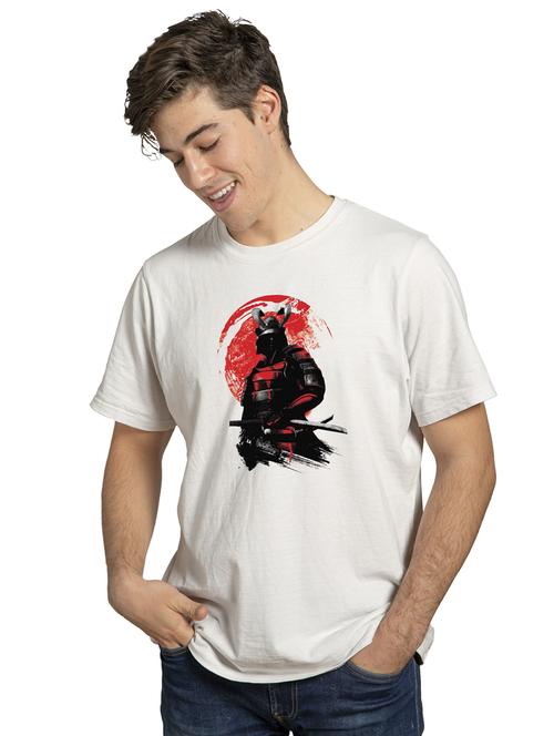 men front print round neck t-shirt - 21341237 - Very Small Image - 1