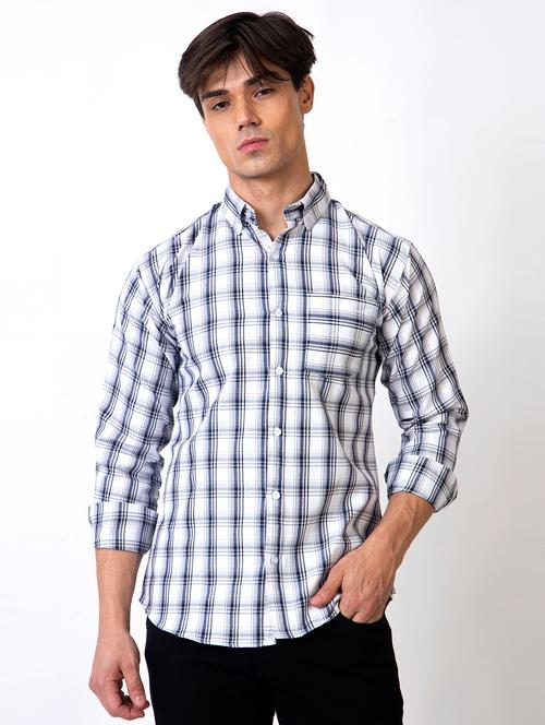 men checkered casual shirt - 21341632 - Very Small Image - 1